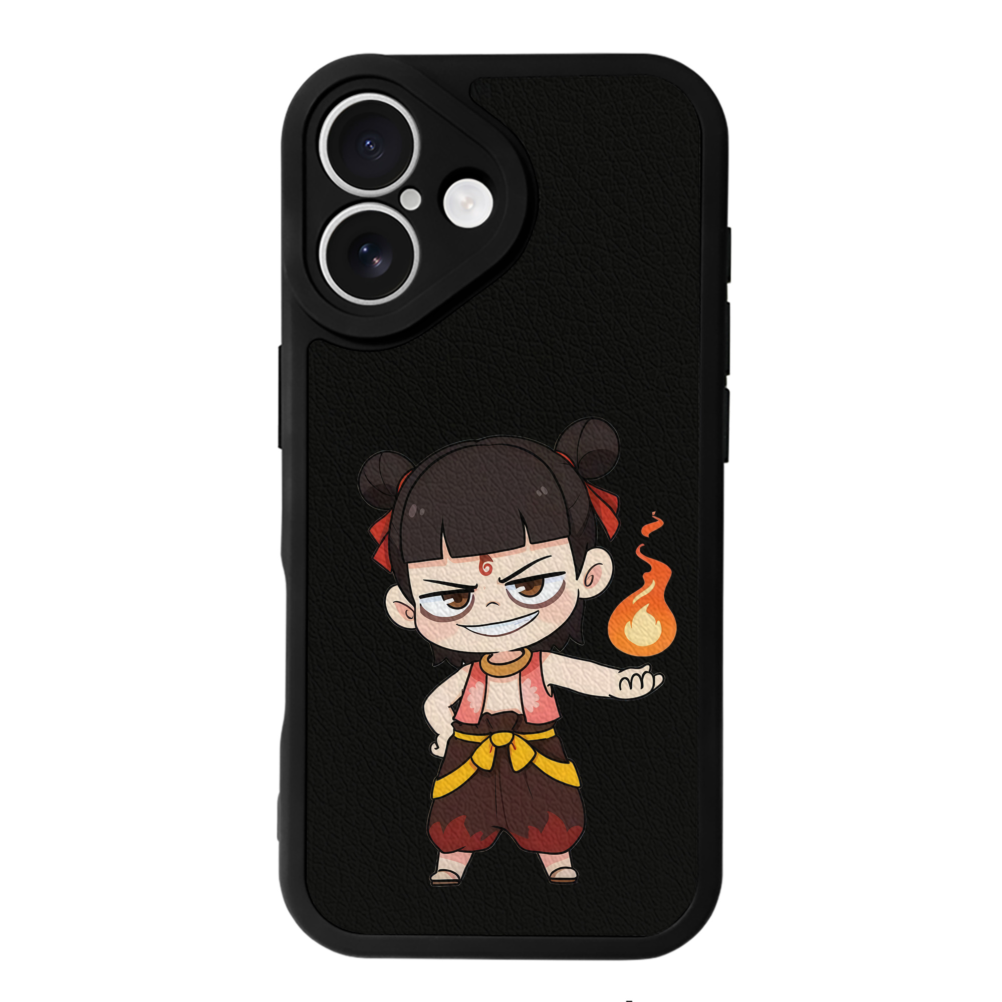 （画像用） Ne Zha 2 ナタ 魔童の大暴れ 【iPhone 16シリーズ対応】シリコンスマホケース（レザー調） 材質：シリコン